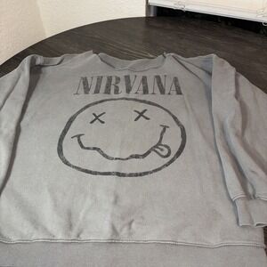 nirvana gray sweater Large Long Sleeve